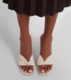 Veronica Beard Leather wedge sandals