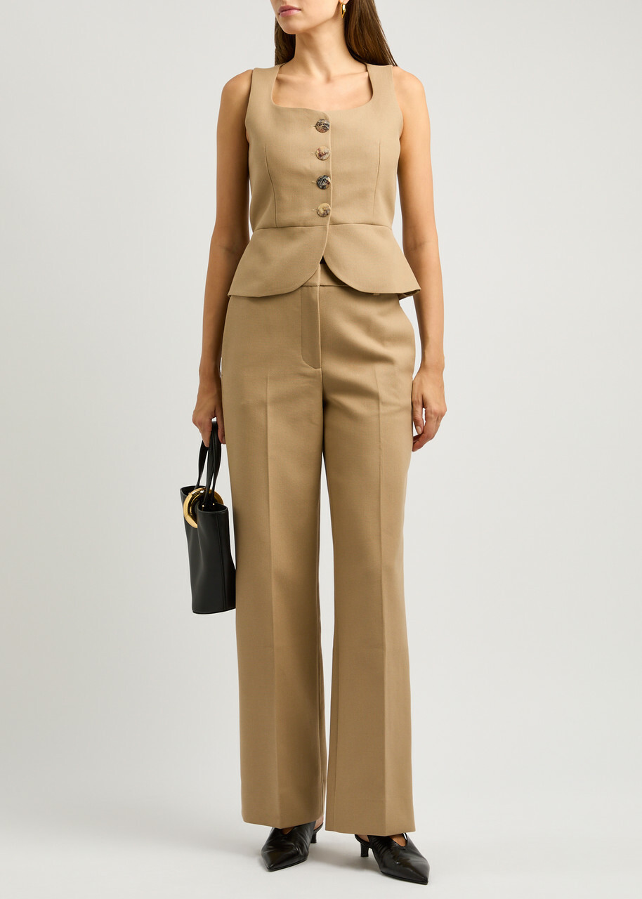 Rejina Pyo Eunice Cotton-blend Vest Beige