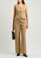 Rejina Pyo Eunice Cotton-blend Vest Beige
