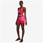 Nike Women's x Jacquemus Layered Short in University Red/Watermelon