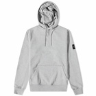 Calvin Klein Men's Monogram Sleeve Badge Hoody in Light Grey Heather