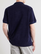 Orlebar Brown - Bruno Cotton-Terry Polo Shirt - Blue