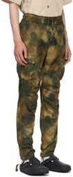 John Elliott Khaki Camouflage Cargo Pants
