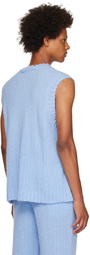 LGN Louis Gabriel Nouchi Blue Cutout Vest