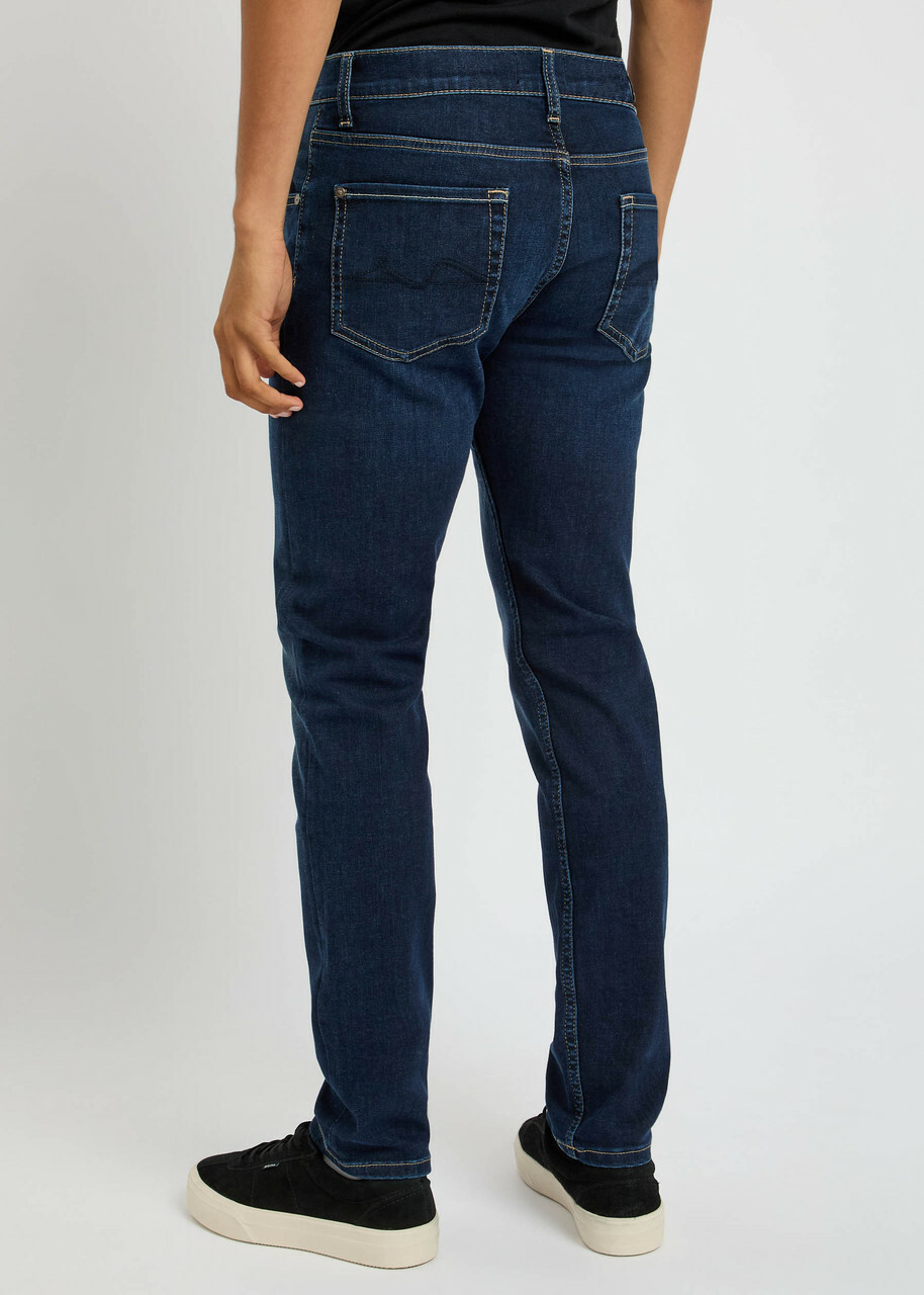 7 For All Mankind Slimmy Tapered-leg Jeans Dark Blue