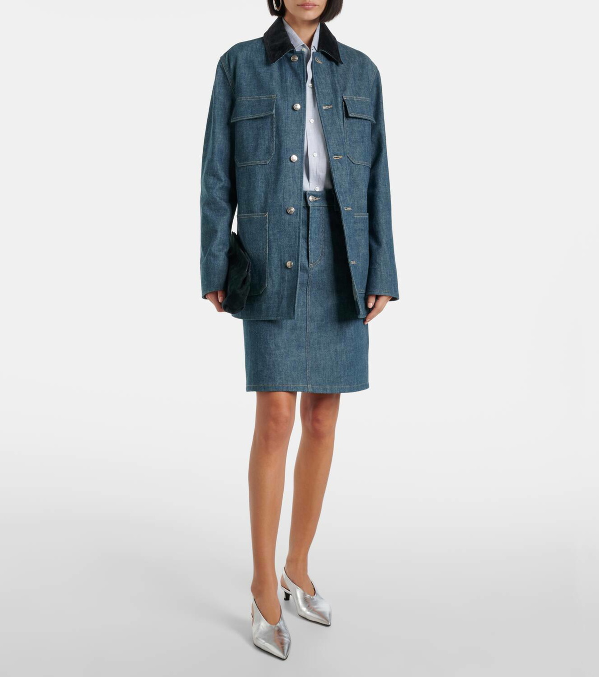 Loro Piana Dean denim field jacket