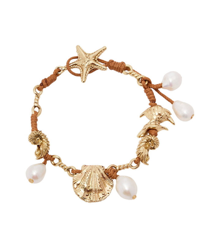 Photo: Alémais Faux pearl embellished charm bracelet
