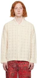 Karu Research Off-White Check Shirt