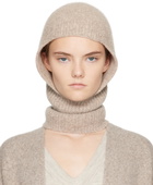 Lauren Manoogian Taupe Soft Rib Balaclava