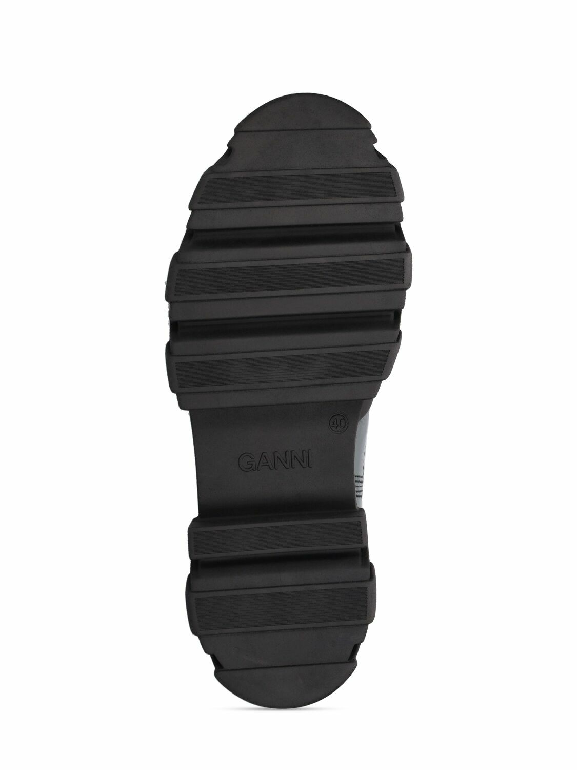 GANNI - 50mm Cleated Mid Chelsea Boots
