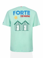 MC2 Saint Barth Man Cotton T-shirt With Forte Dei Marmi Postcard Placed Print