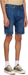 Levi's Blue 501 Hemmed Shorts