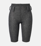 Prada Knitted wool and cashmere shorts