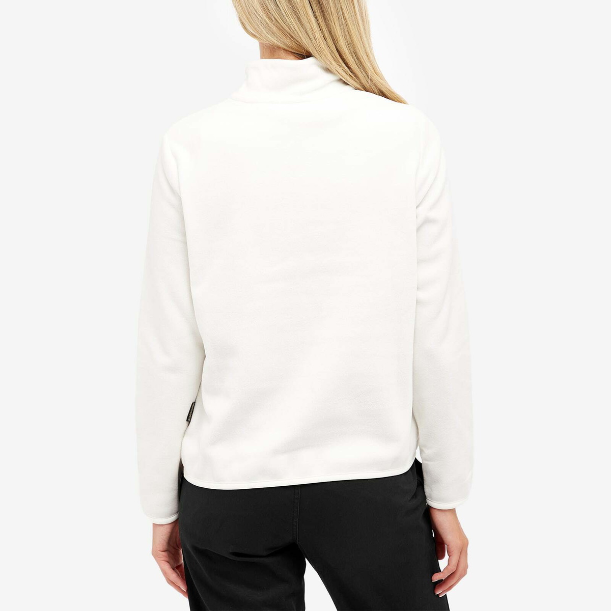 Napapijri Women's Quarter Zip Fleece in White Whisper
