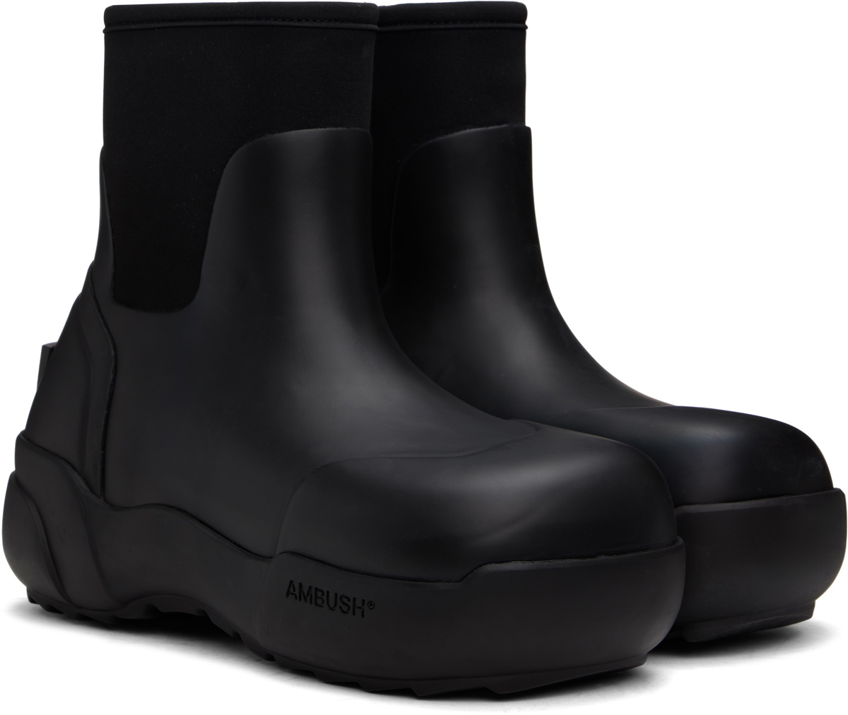 AMBUSH Black Rubber Boots Ambush
