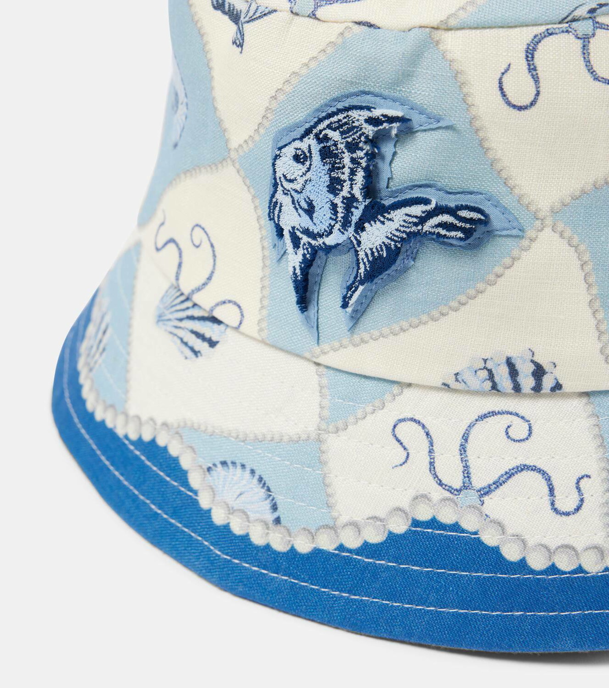 Alémais Pia linen bucket hat