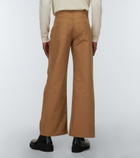 Winnie New York - Wide-leg cotton-blend pants