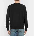 rag & bone - Logo-Print Mélange Loopback Cotton-Jersey Sweatshirt - Black