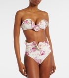 Magda Butrym Floral-appliqué bikini top