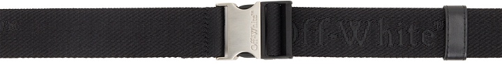 Photo: Off-White Black Tuc Long Tape 35 Belt