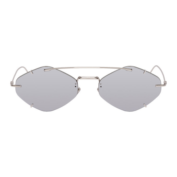 Photo: Dior Homme Silver and Grey DiorInclusion Sunglasses