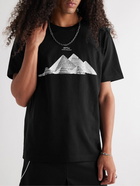 MSFTSrep - Printed Cotton-Jersey T-Shirt - Black