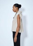 Issey Miyake Asymmetric Zip Detail Top
