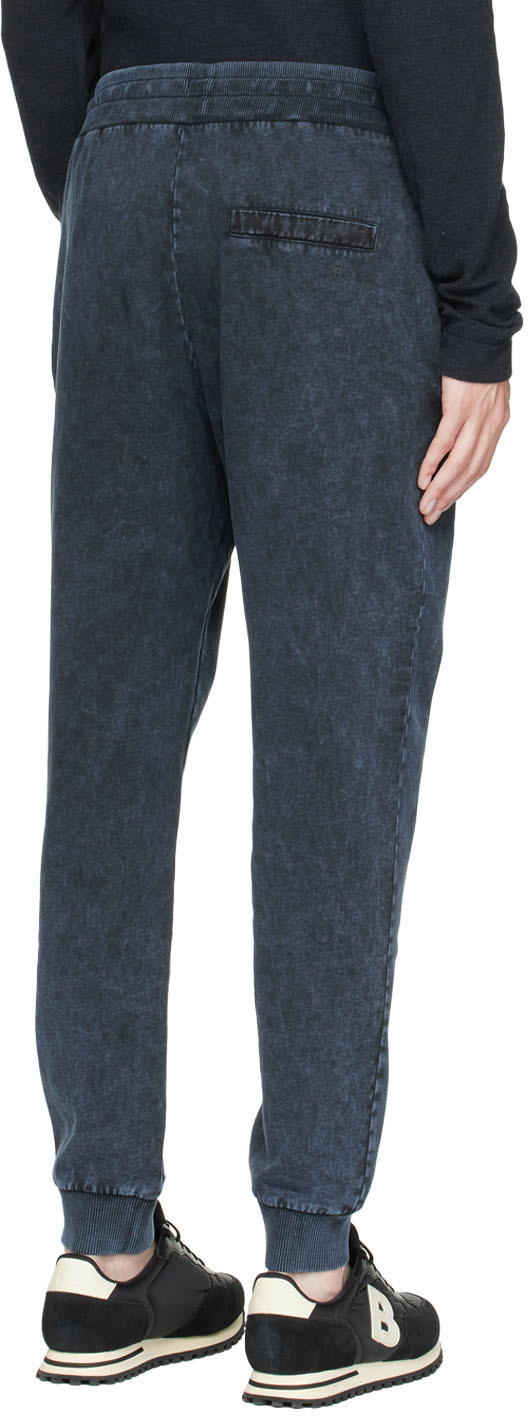 Boss Navy Acid Wash Lounge Pants BOSS