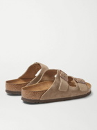 Birkenstock - Arizona Suede Sandals - Neutrals