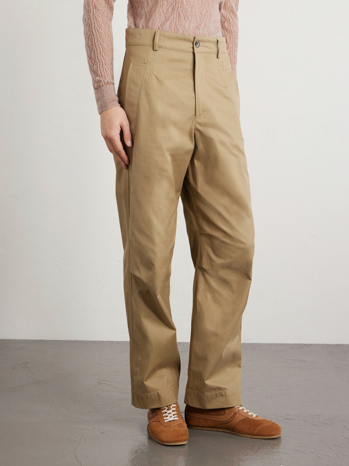 Dries Van Noten - Straight-Leg Cotton-Twill Trousers - Brown Dries