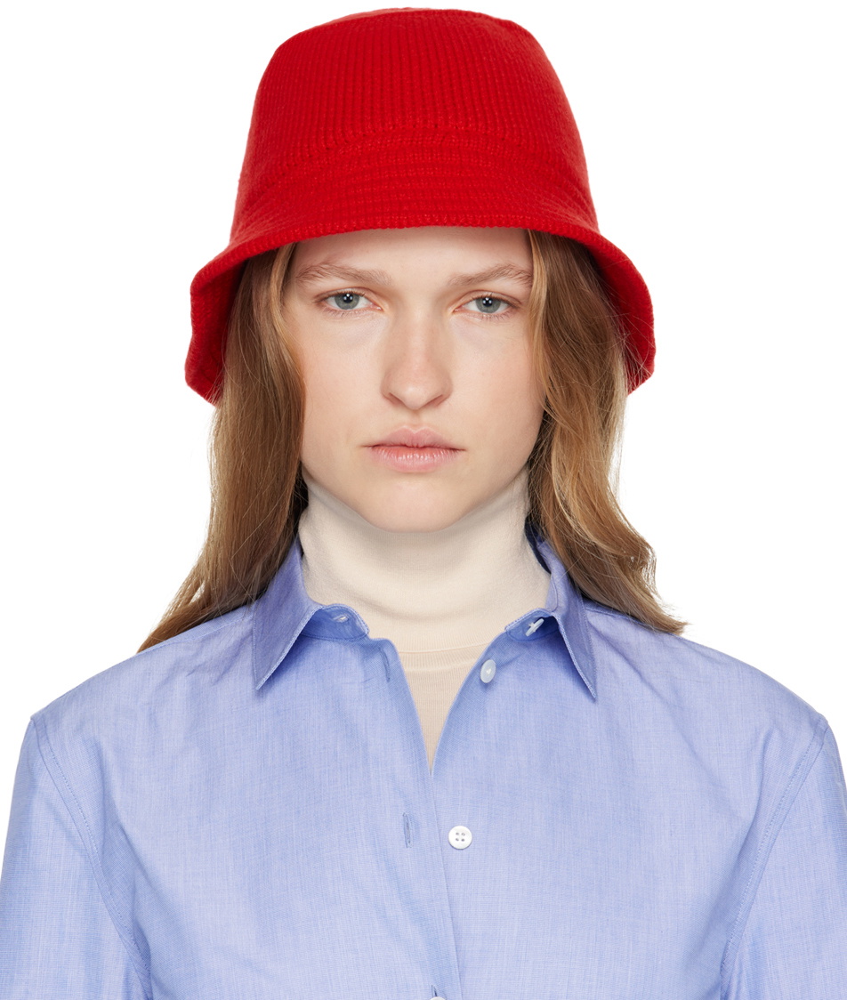 The Row Red Burke Bucket Hat The Row