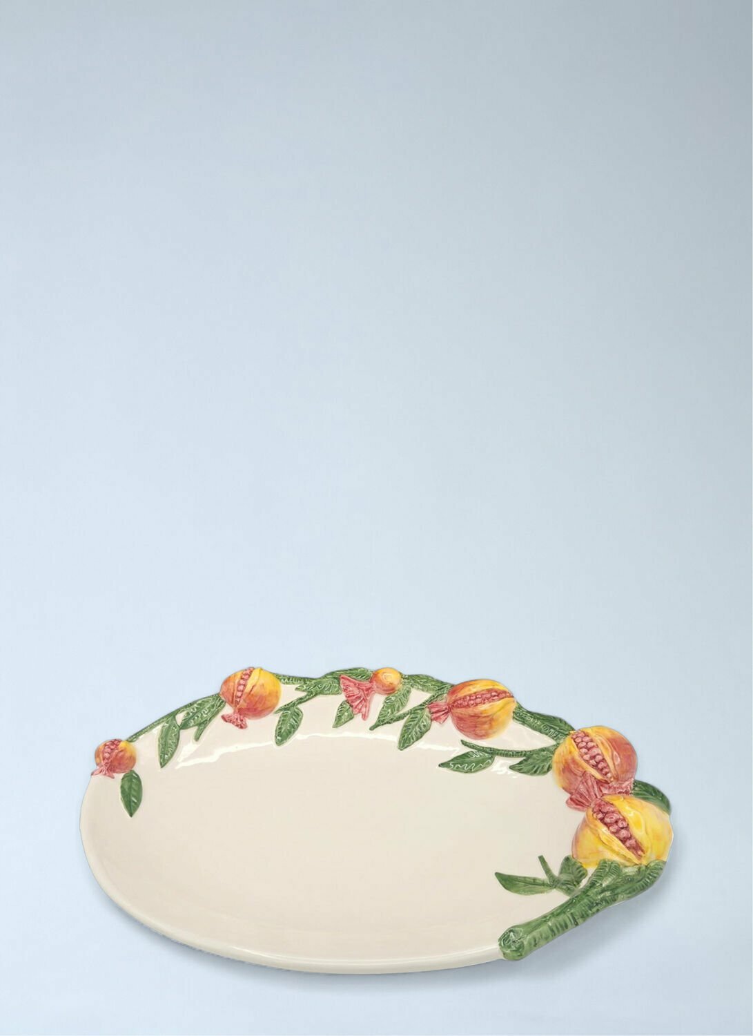 Les-Ottomans Ceramic Fruit Embellished Serving Platter