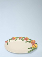 Les-Ottomans Ceramic Fruit Embellished Serving Platter