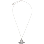 Vivienne Westwood Silver Ornella Double-Sided Pendant Necklace