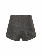 THE ANDAMANE Polly High Waist Wool Blend Hot Pants