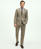 Brooks Brothers Men's Regent Fit Wool Micro Houndstooth 1818 Suit | Beige