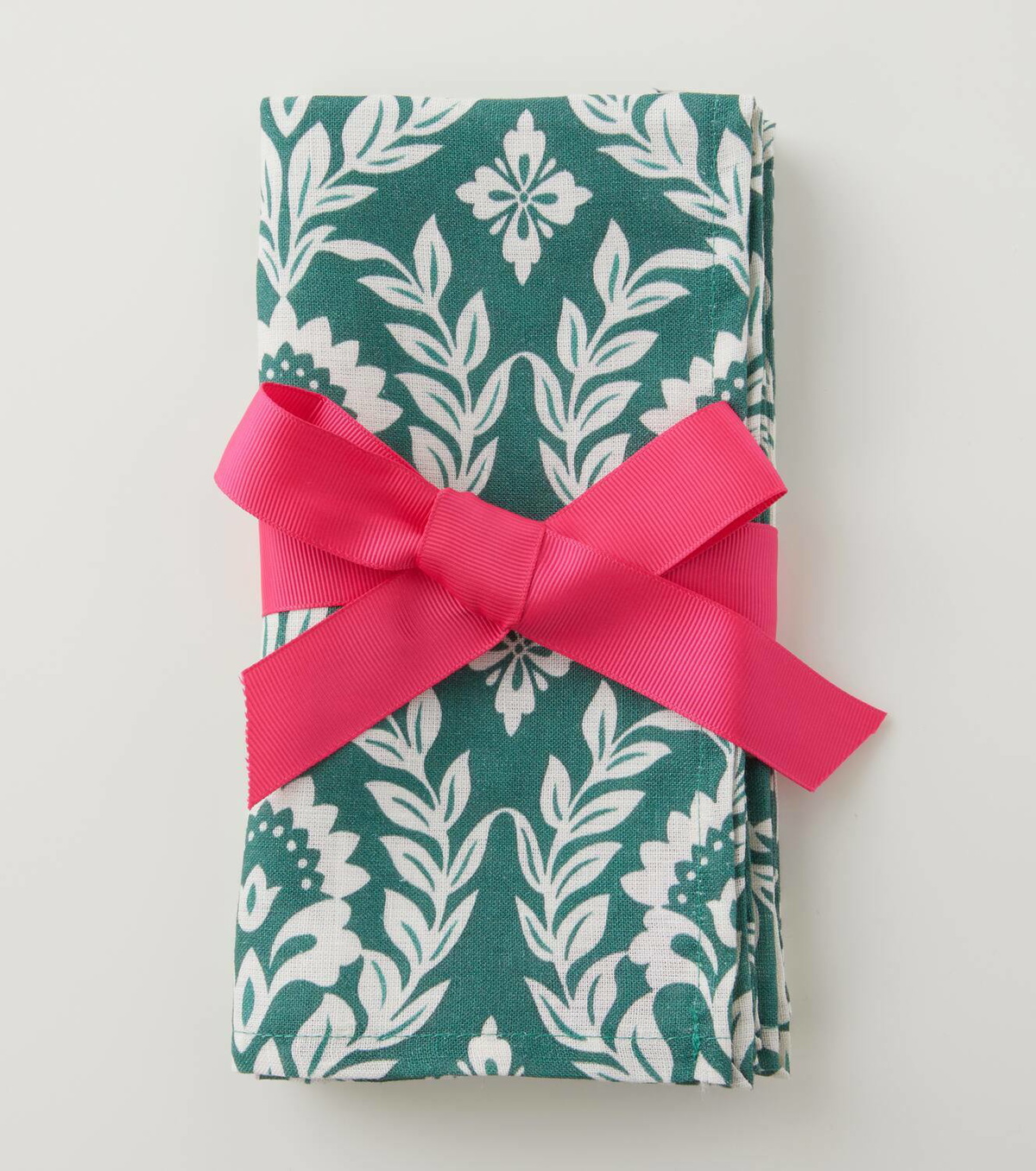 La DoubleJ Green Garland Large set of 2 napkins