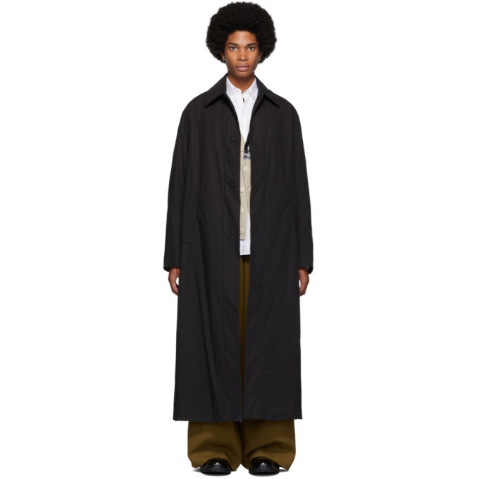 Photo: Dries Van Noten Black Rubar Long Coat