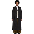 Dries Van Noten Black Rubar Long Coat