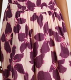 Velvet Jess floral cotton voile maxi skirt