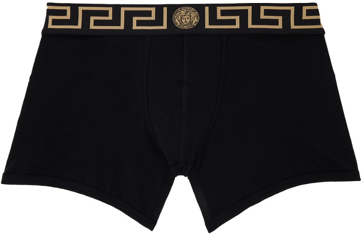 Photo: Versace Underwear Black Greca Boxers
