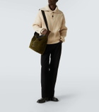 Alexander McQueen Pendant suede tote bag