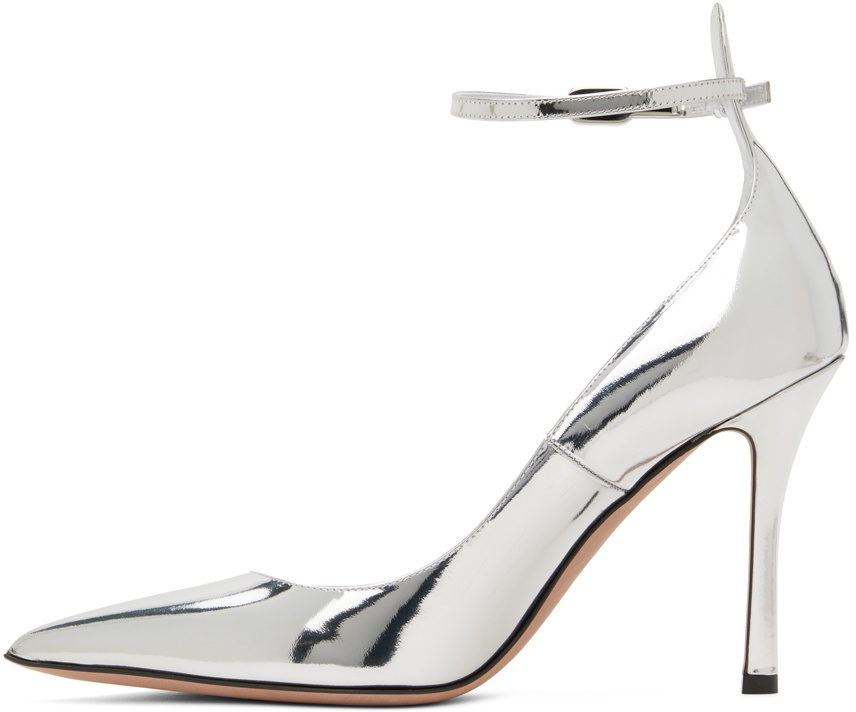Valentino Garavani Silver Tan-Go 100 Heels Valentino Garavani