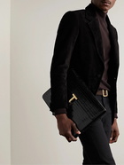 TOM FORD - Glossed Croc-Effect Leather Document Holder