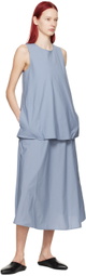 Youth Gray Lettuce Edge Midi Dress
