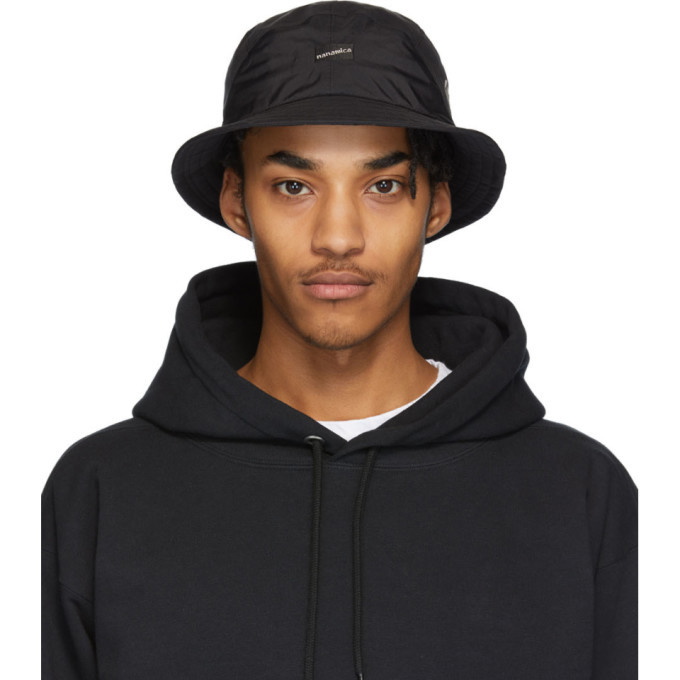 Photo: Nanamica Black Nylon Bucket Hat