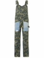 Gallery Dept. - Flared Paint-Splattered Camouflage-Print Overalls - Unknown