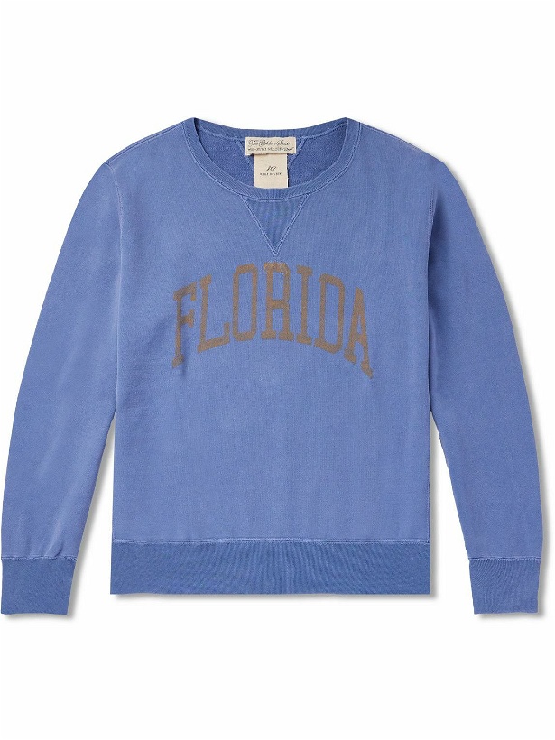 Photo: Remi Relief - Florida Printed Cotton-Jersey Sweatshirt - Blue