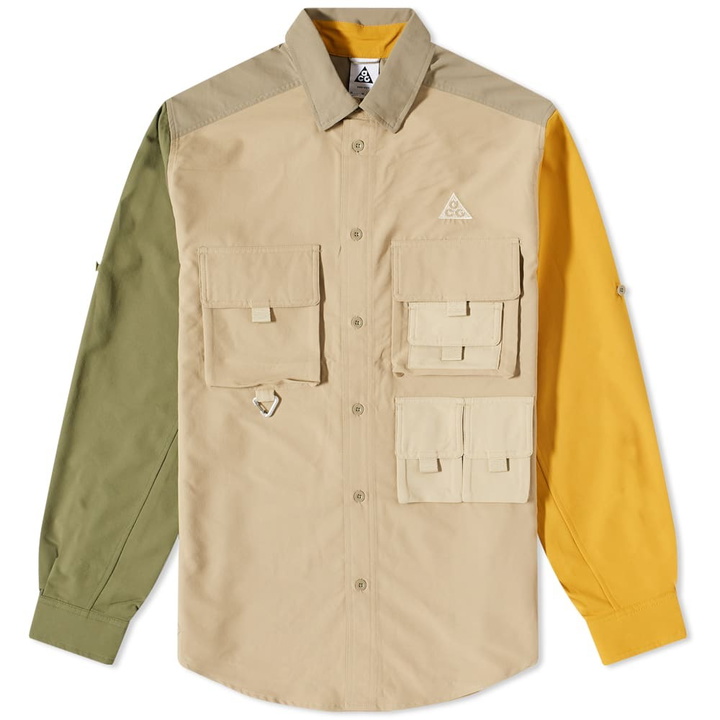 Photo: Nike Men's ACG Trail Shirt in Khaki/Olive