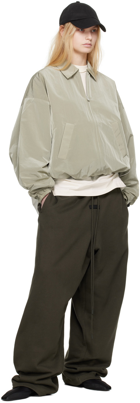 Fear of God ESSENTIALS Yellow Shell Bomber Jacket Fear Of God Essentials